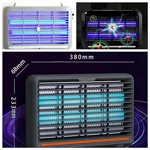 Image of Electric Mosquito Killer Lamp Insect Fly Killer Machine for Home Kitchen Kids Bedroom Eco-Friendly Indoor Outdoor Restaurants Office Bedroom LED Old Boys & Girls | Speech (6W-Grey)