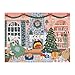 Galison Home for The Holidays Christmas Countdown – 12 Days of Puzzles Featuring 12 Cozy Illustrations That Come Together As One Holiday Image