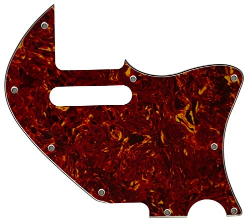 Guitar Parts For Fender Tele Merle Haggard F Hole Thinline Style Guitar Pickguard (4 Ply Red Tortoise)