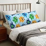 Body Pillow Cover - Soft Comfort Cartoon Monster Body Pillow Pillowcase, Breathable Long Body Pillow Case Cover with Zipper 20x60in
