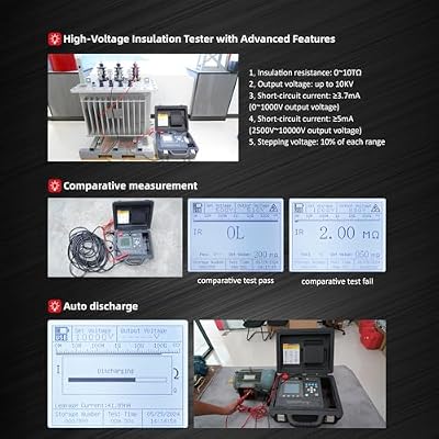 UNI-T Uni-Trend UT515B 10kV Industrial High Voltage Insulation Resistance Tester Digital 10KV Resistance Tester Megohm Meter