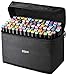 Produktbild 80 Farben Permanent Marker Graffiti Stift Set mit Ideal für Kinder Erwachsene für Twin Tip Sketch Marker Stifte