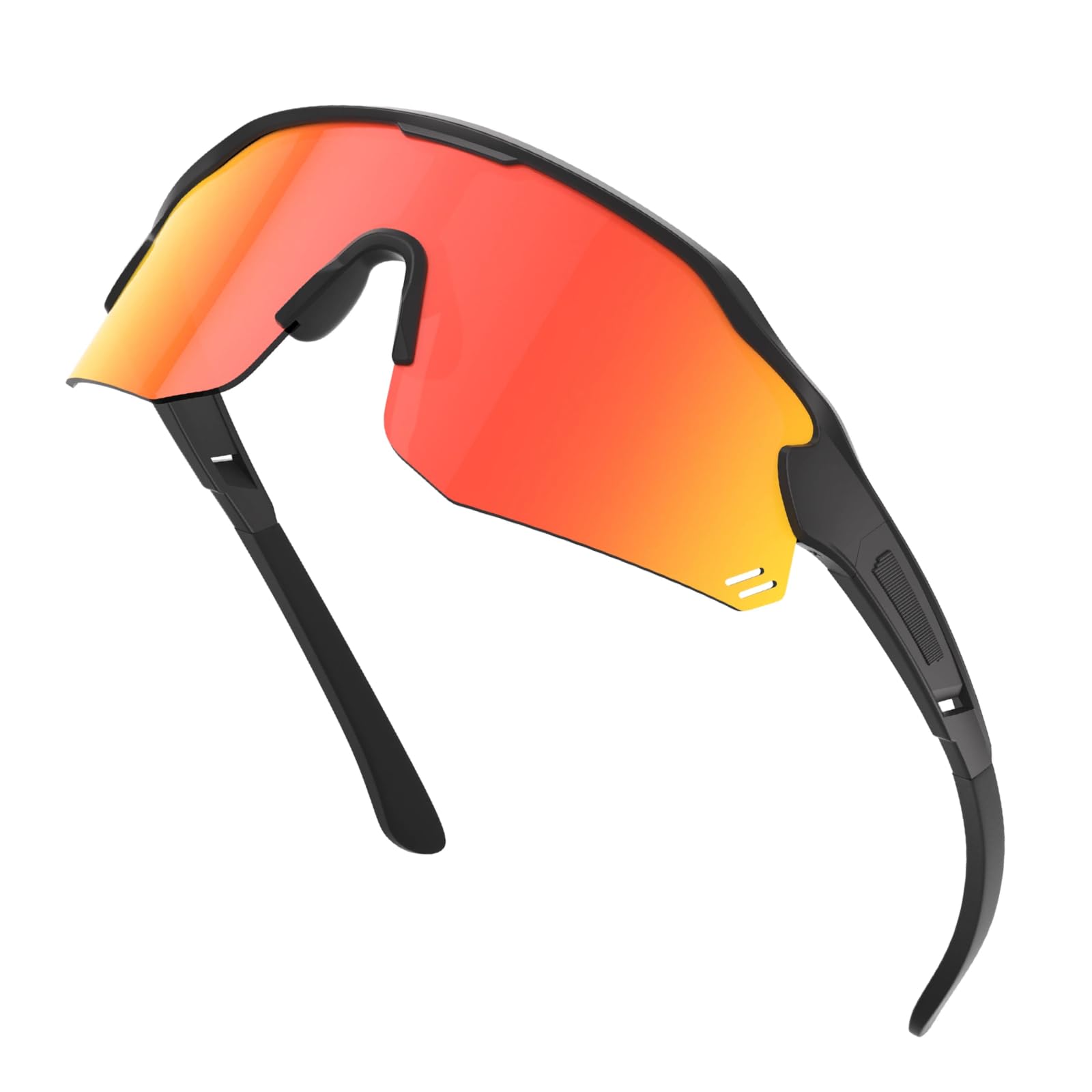 suoso Polarized Cycling Sunglasses Men Outdoor,Elastic red