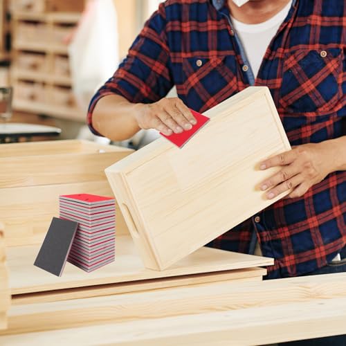 Schleifschwamm Holz, 24 Stück Schleifschwämme Set 180-4000 Körnung, Weiche & Flexibler Nass-Trocken Schleifpad,Schleifpapier für Trockenbau Holz Möbel Metall Polieren Farbe