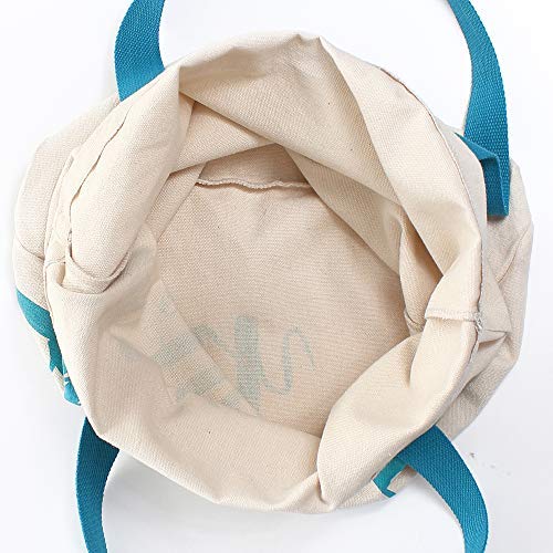 YS·AU Reusable Canvas Shopping Bags Grocery Tote Beach Bags Ripstop Reusable Gift Bags Travel Washable Foldable Durable Lightweight Eco Friendly - Image 6
