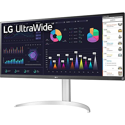 Lg 34Wq650-W 34" 21:9 Ultrawide Full Hd (2560 X 1080) 100Hz Ips Monitor Bundle With Deco Gear Mechanical Gaming Keyboard, Deco Gear Wired Gaming Mouse And Deco Gear Gaming Mouse Pad #TOP2