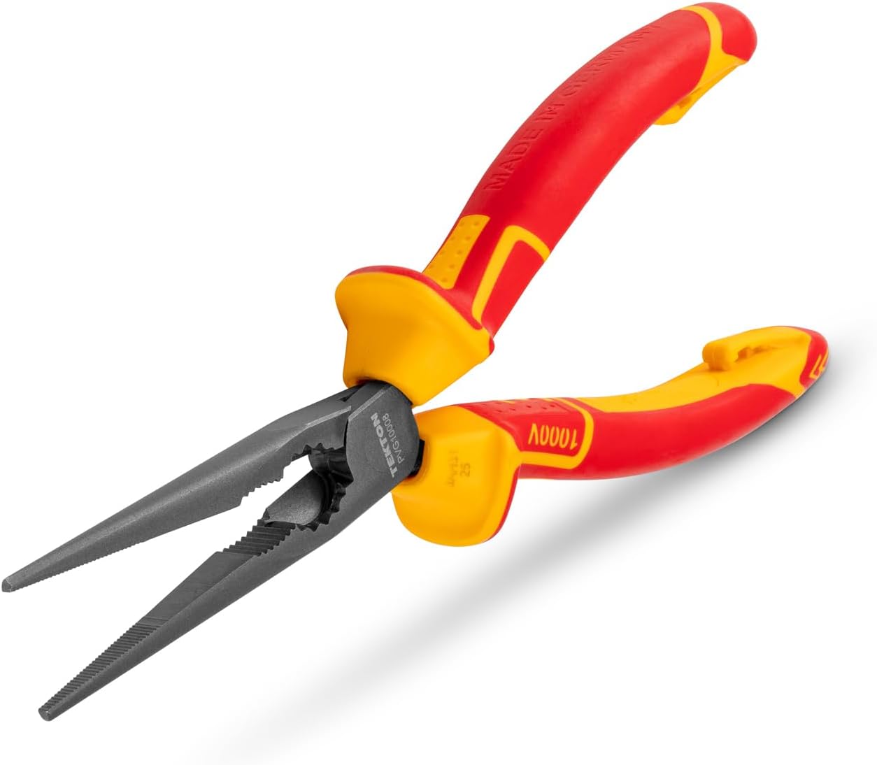 TEKTON Insulated Pliers Set, 3-Piece (Combination, Long Nose, Diagonal Cutting) | PLR90002