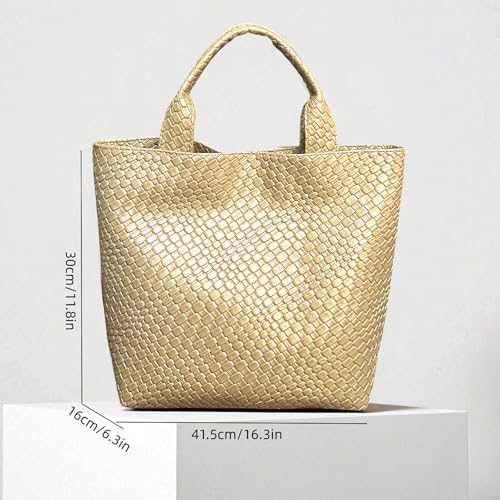 Bolso tote grande impermeable con bolsillo con cierre miniatura 4