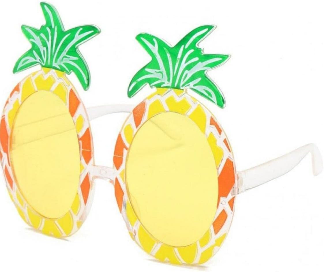 サングラス 面白い パイナップルサングラス フルーツ ノベルティパーティーサングラス 夏 ハワイアンスタイル ビーチ 撮影小道具 誕生日 パーティーの装飾 オレンジ イエロー もらって嬉しい出産祝い