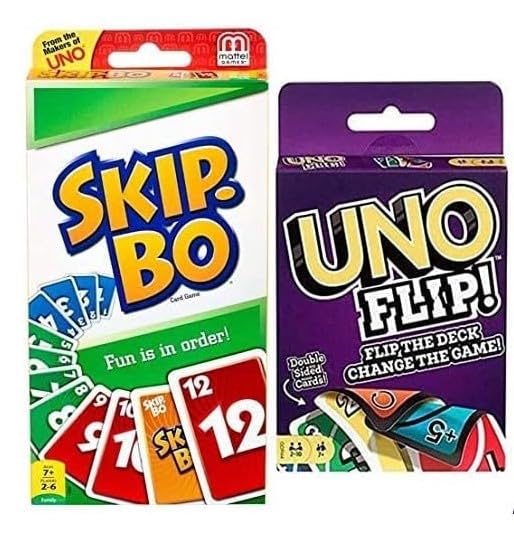 Uno Flip and Skip Bo 2-Pack Combo Card Game