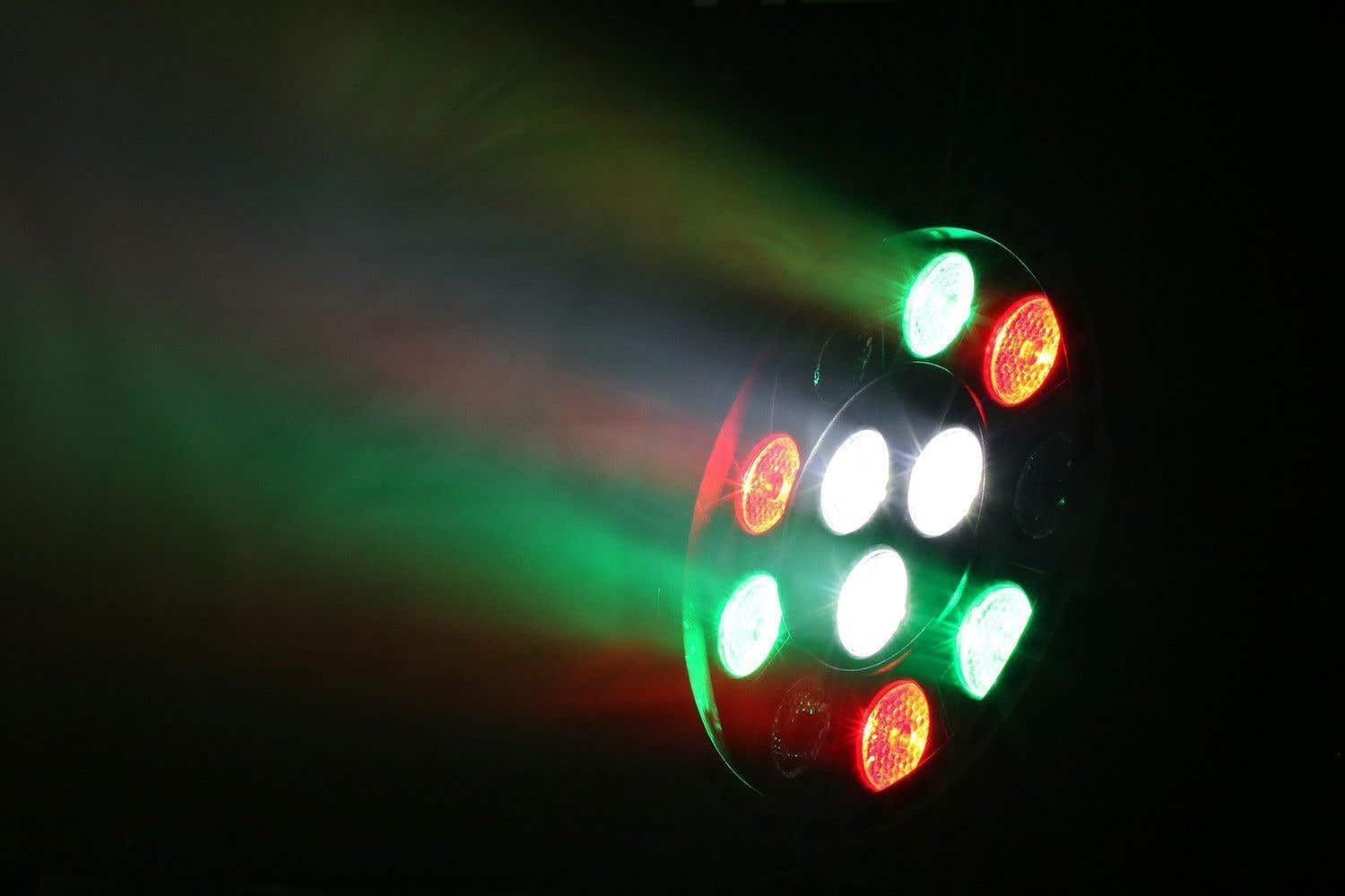 MAX Party Riflettore PAR12x1W LED RGBW 15 W DMX/Standalone/Sound 7 Canali