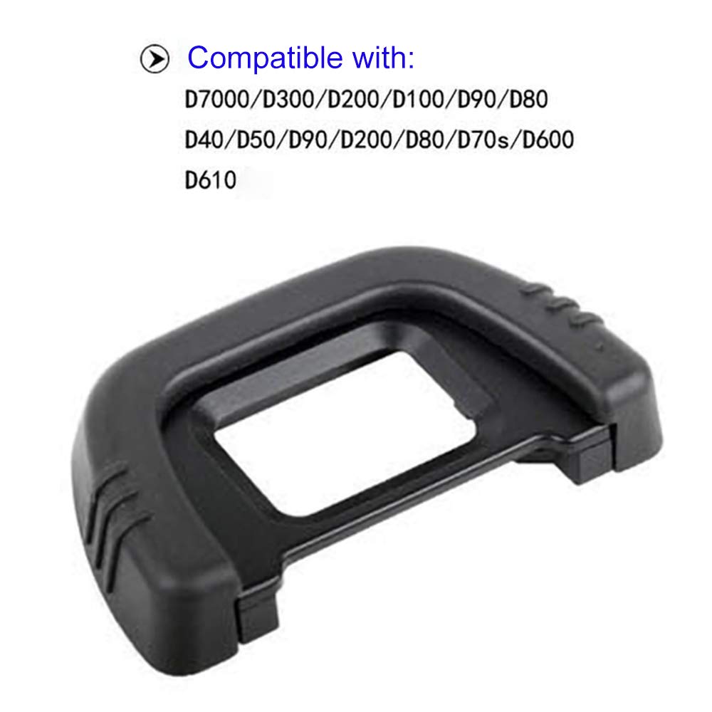 2 Pz DK-21 Gomma Eye Cup Mirino Oculare Per Nikon F80 F65 F55 FM10 D100 D200 D300 D600 D610 D90 D80 D70 D60 D50 D40 D7000 - Foto 4