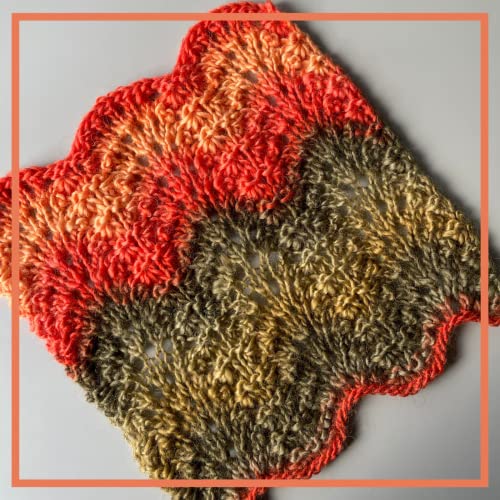 Image of Wool Wonders Yarn for Crocheting, 4-Pack (640Yds / 400G), Free Patterns - Wool Yarn for Knitting - Aran /Heavy #4 Medium Worsted Weight - Orange Campfire