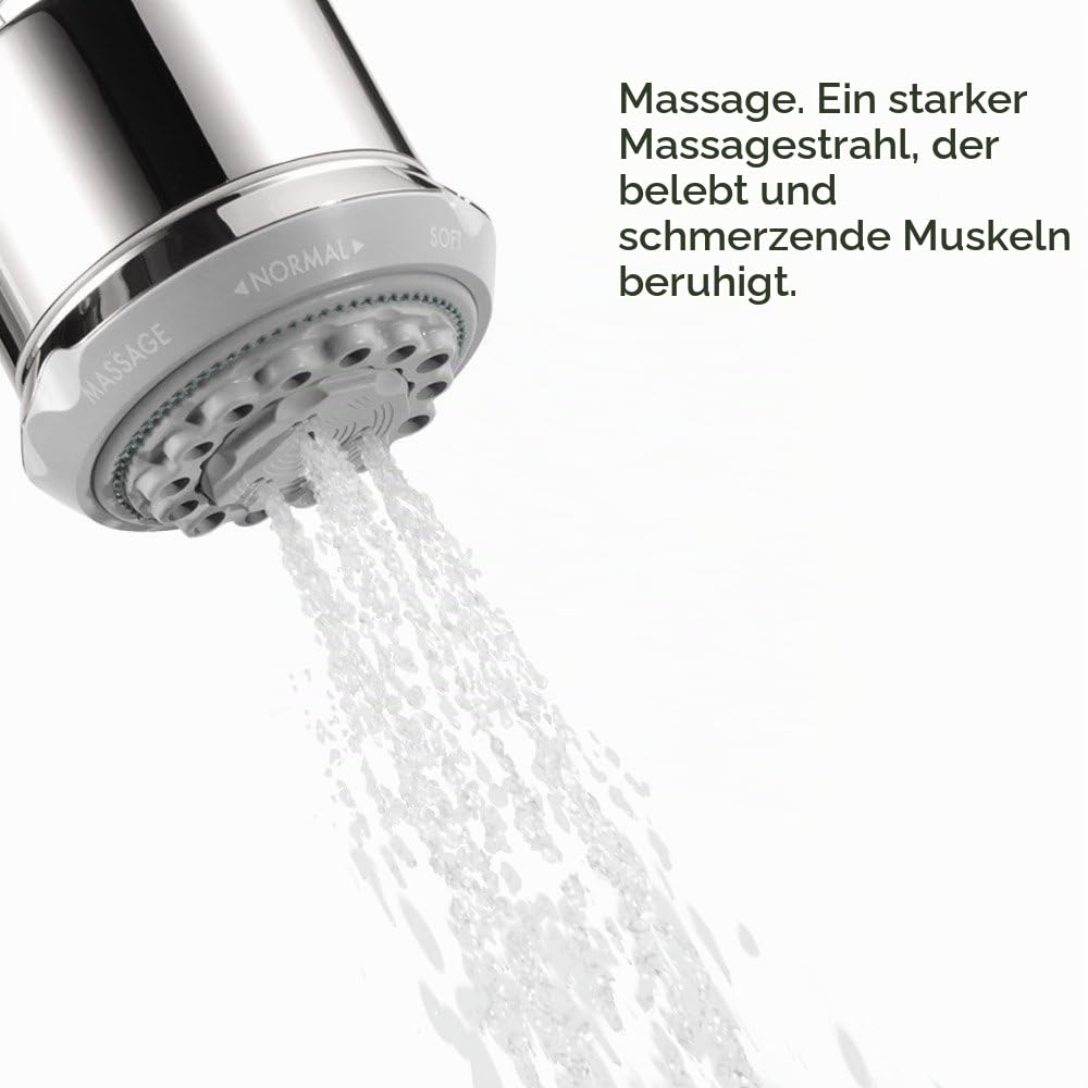 Hansgrohe HG28496001 Clubmaster Showerhead, Chrome, 4.02 x 3.54 x 3.54 inches