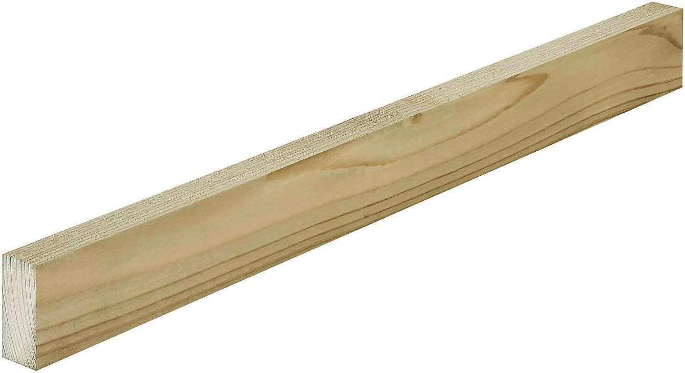 Treated Timber Batten 25x50mm (2x1 Inch) x 1.2 Metre (4 ft) Long