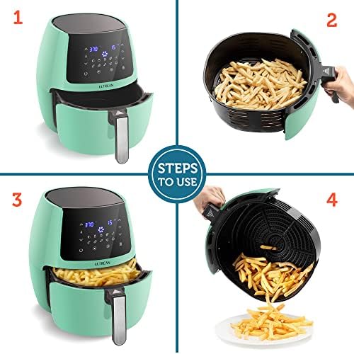 Ultrean 5.8 Quart Air Fryer, Large Family Size Electric Hot Air Fryers