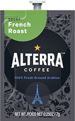 FLAVIA ALTERRA COFFEE, French Roast Decaf, 20-Count Freshpacks (Pack of 1 Rail)