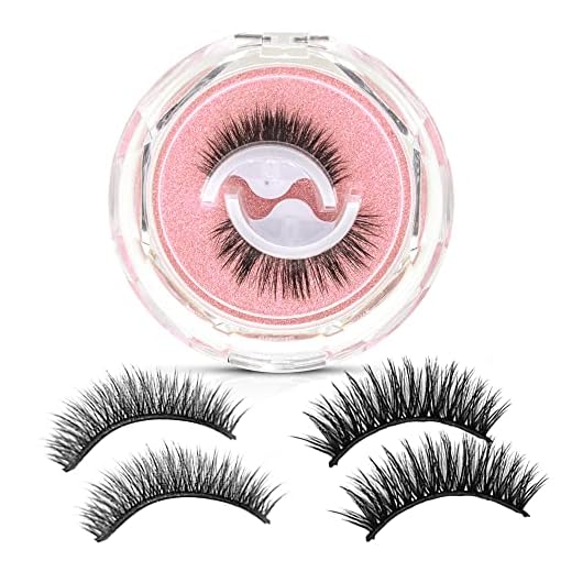 New Reusable Adhesive Eyelashes, Self Adhesive Eyelashes Reusable Self Sticking, 4 PCs Reusable Eyelashes Self Adhesive, Self Adhesive Eyelashes, Eyelashes Natural Look And Long Style （2 Styles to Choose)