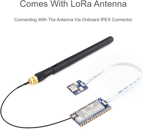 RP2040-LoRa Development Board Integrates SX1262 RF Chip Long-Range Communication HF Frequency Band USB Type-C Adapter Board FPC Cable