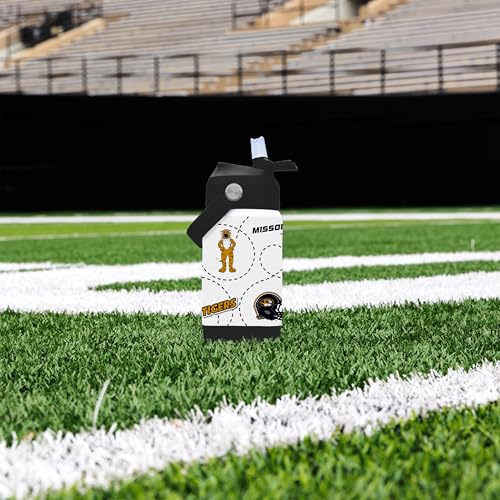 Image of Logo Brands NCAA Mascot Stainless-Steel Kids Bottle -Soft Silicone Mouthpiece, Easy To Carry, Kid-Friendly Design- Great For School & On-The-Go