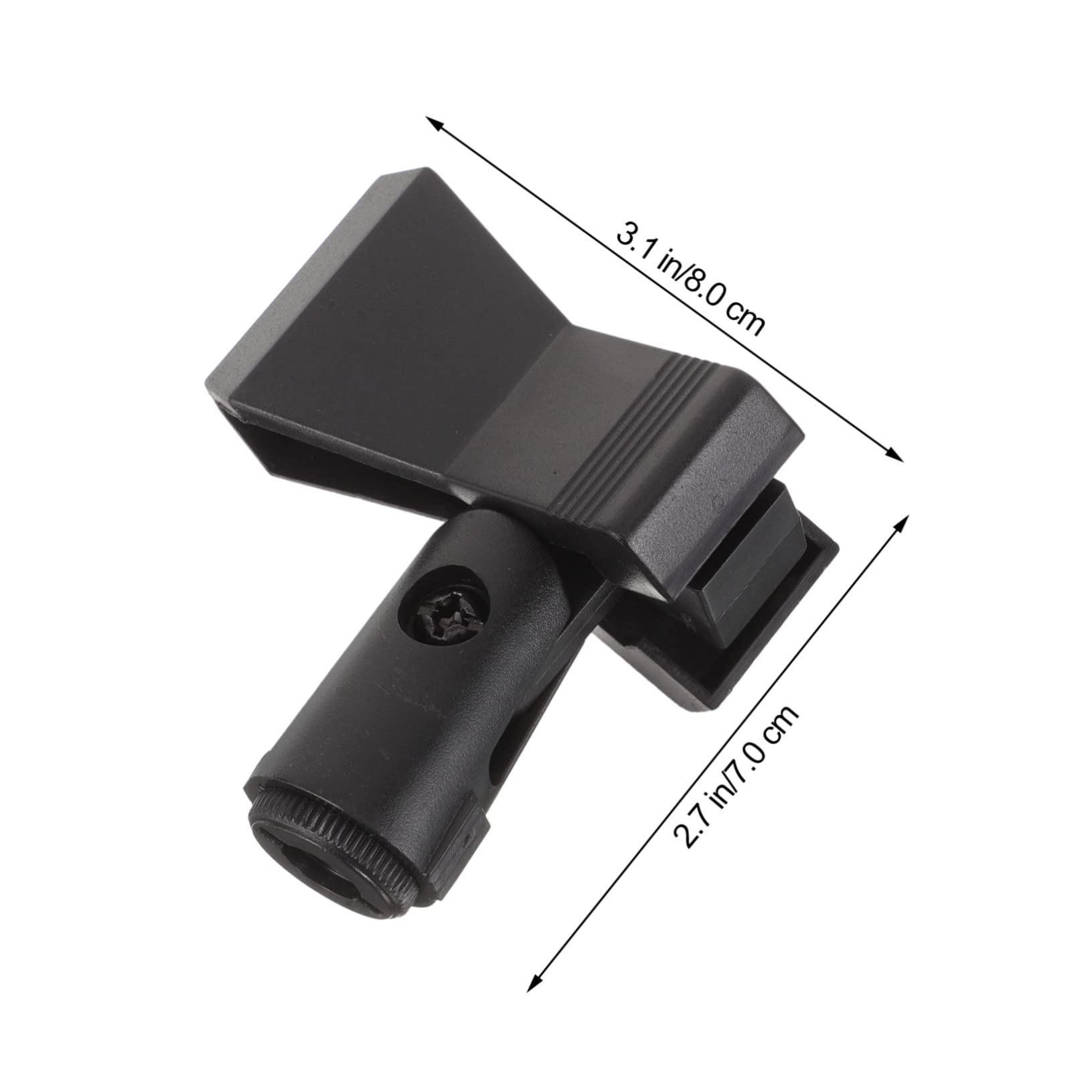 Toddmomy Microphone Clamp Holder 4 Pack Abs Metal Construction Home Studio Stage Use