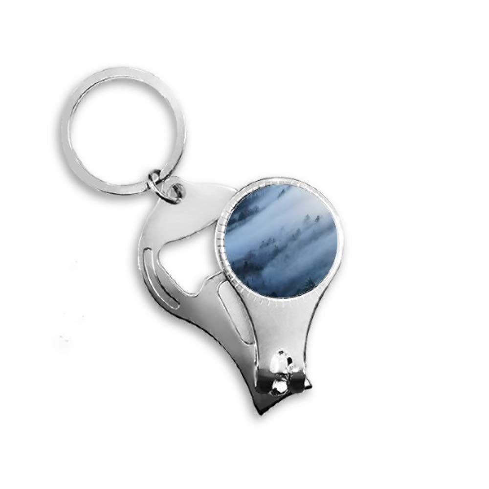 Coupe-ongles décapsuleur Brume et Nuages avec porte-clés intégré