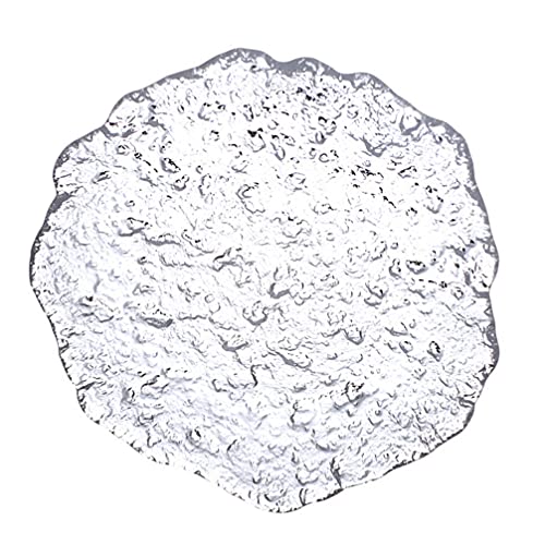 Cabilock Clear Dessert Plate Crystal Desert Plate Glass Salad Bowl Decorative Jewelry Tray For Salad Fruit Vegetable Biscuit Wedding #TOP1