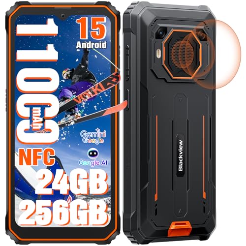 BV6200Plus Smartphone Rugged Android 15 Telefoni 248+16 98dB Altoparlante 6.56 HD+ 90Hz Cellulare Antiurto 16MP+13MP Anni Garanzia