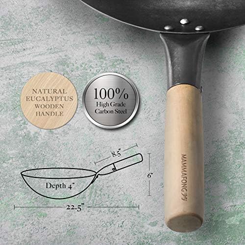 Mammafong Carbon Steel Wok Pan - Thumbnail 5
