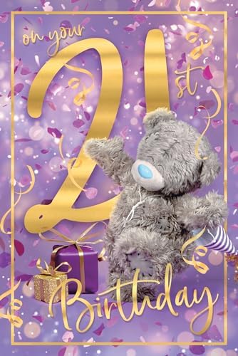 Me To You Tatty Teddy 21st Lightbox Bär - Offizieller Plüschbär Mit Sockel, 15 Cm