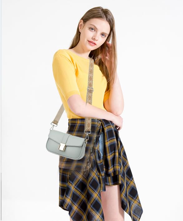 Wide Purse Strap Adjustable Replacement Crossbody Bag Strap Silver Hardware Shoulder Straps4