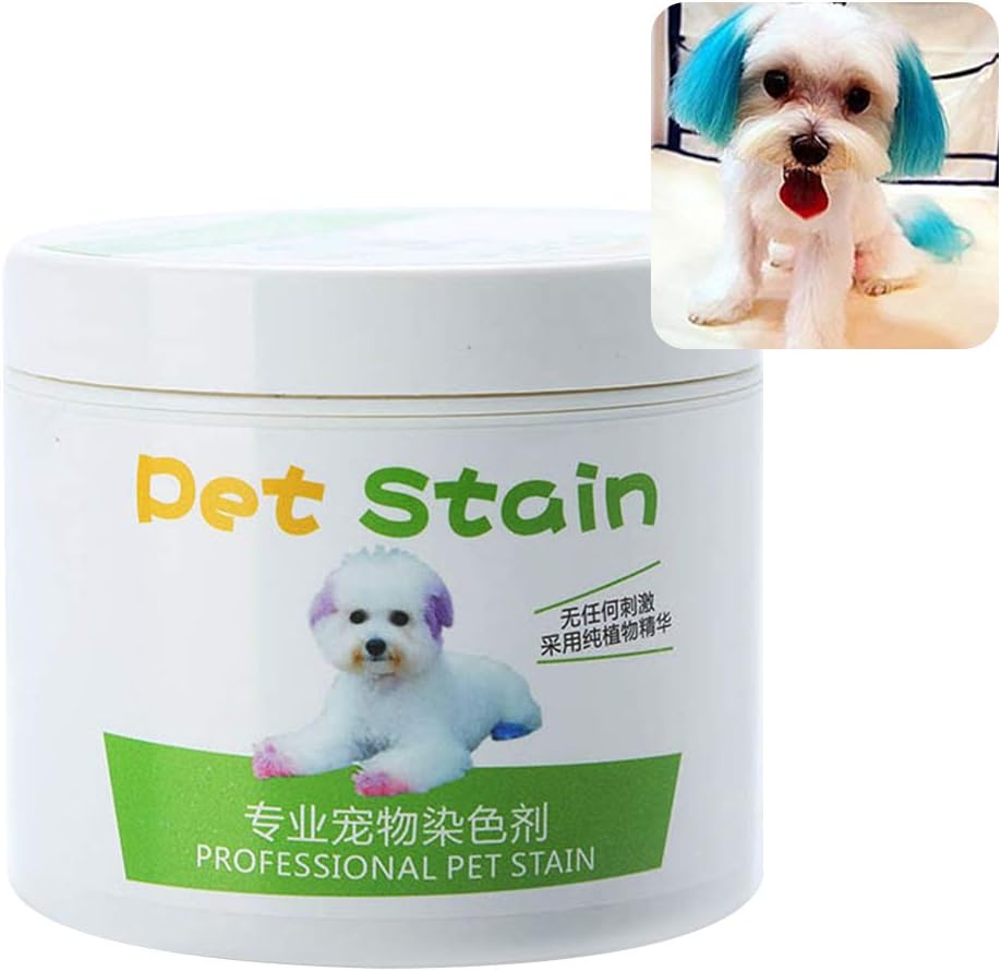 100ml Cat Dog Professional Pet Stain Anti Allergic Hair Dye Cream Coloring Agent Turquoise Green