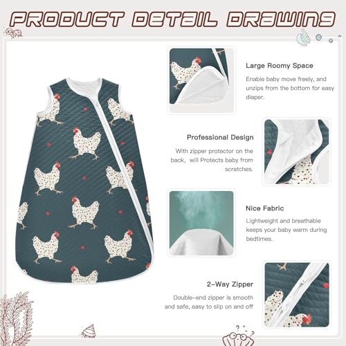 Image of vvfelixl Bright Funny Dinosaurs Baby Sleeping Bag Sleep Sack,Baby Wearable Blanket Sleep Suit for 0-6 Months