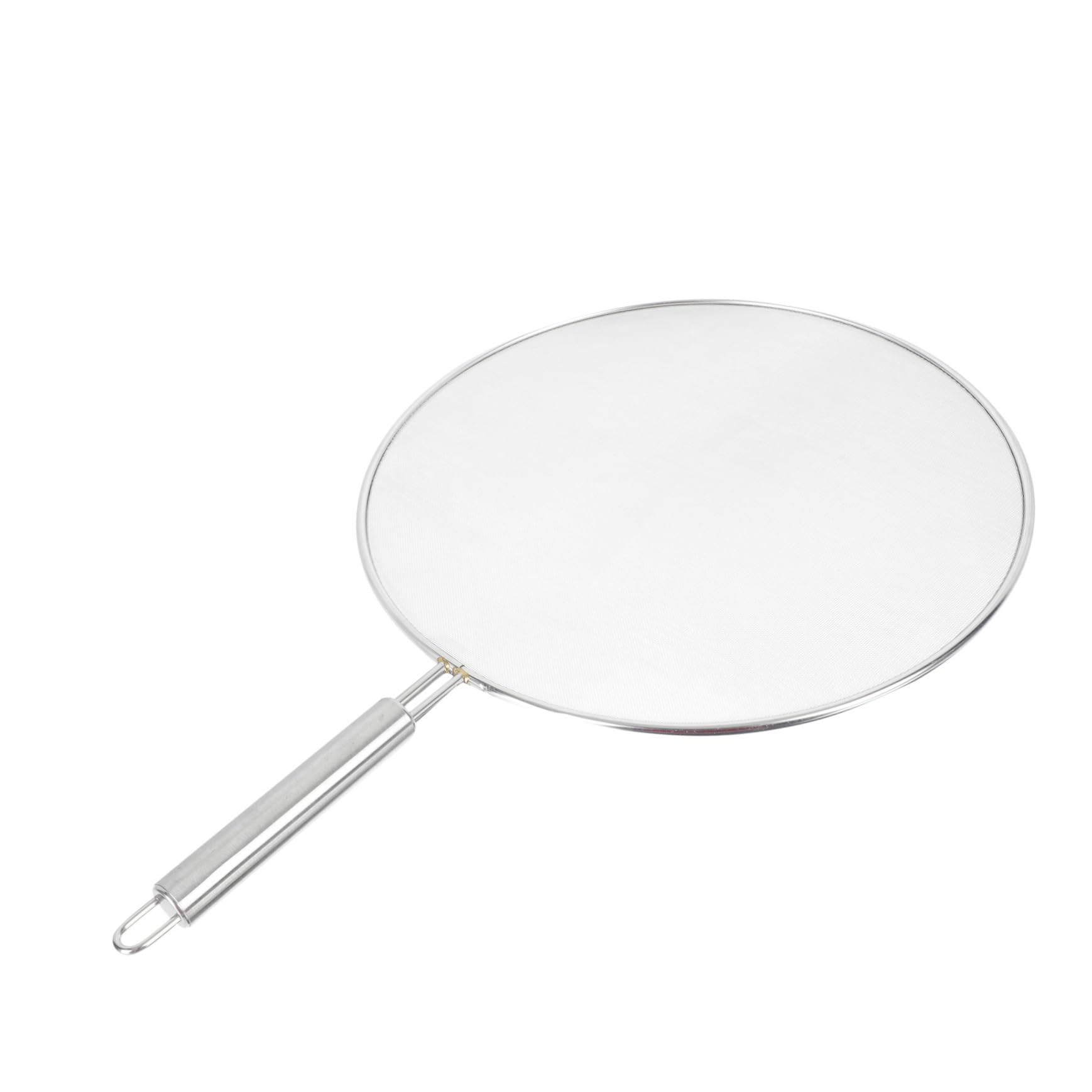 Cabilock 1Pc Stainless Steel Oil Splatter Guard Skid Pot Cover Household Frying Lid for Cooking Easy to Clean Fine Mesh Design for Oil Prevention