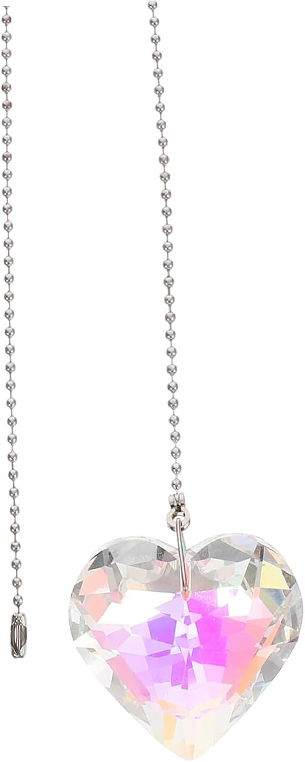 Gadpiparty Room Ceiling Fan Pull Chain Extender Decorative Pendant Light Chain Pull for Ceiling Decor Unique Rainbow Charm for Bedroom and Living Room