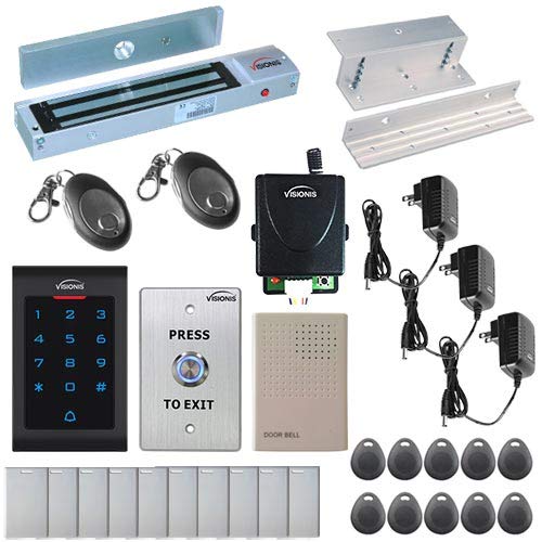 Visionis FPC-5339 One Door Access Control Inswinging Door 600lbs Maglock with VIS-3002 Indoor