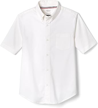 French Toast Boys Short Sleeve Oxford Dress Shirt Standard & Husky