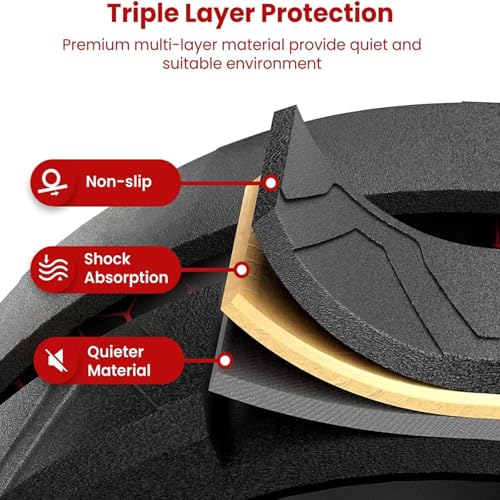 Ab Roller Exercise Wheel, Ultra-Wide Exercise Wheels with Extra Thick Knee Mat for Home Gym Fitness, Abs Workout Equipment for Abdominal and Core Strength Training for Men and Women - Image 5