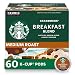Starbucks Breakfast Blend Medium Roast Single Cup Coffee for Keurig Brewers, 6 Boxes of 10 (60 Total K-Cup pods)