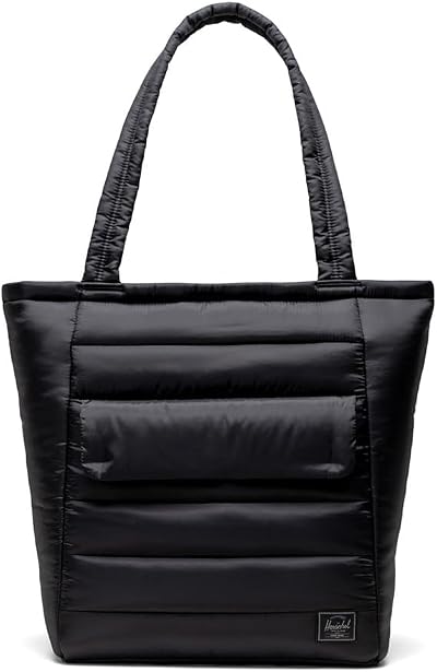 Herschel Retreate Tote, Black, Quilted - 20L