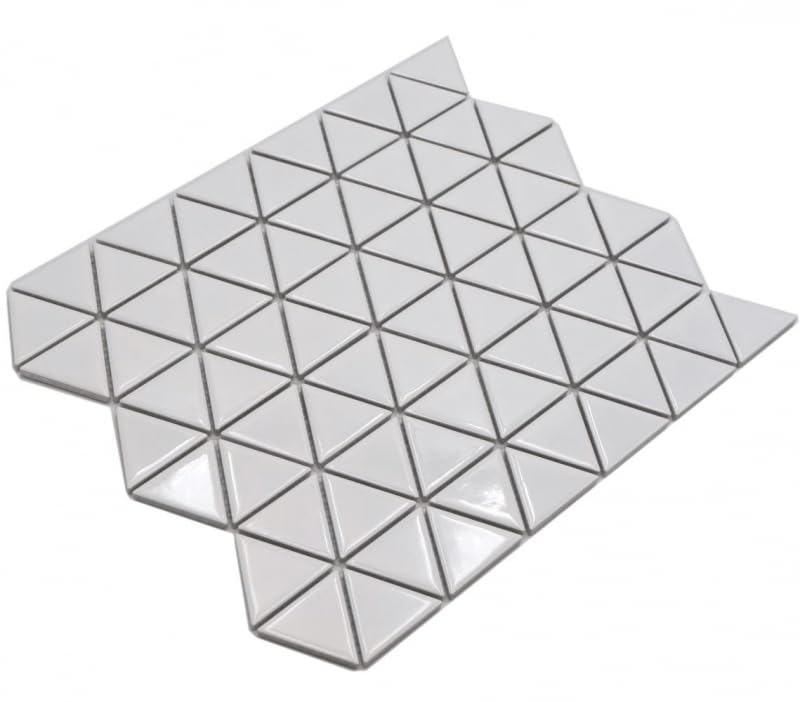 MOS13-t51_f - Mosaico de cerámica para pared de cocina, color blanco brillante
