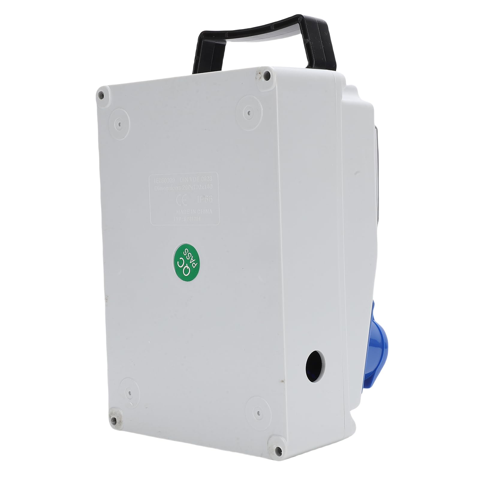 Topiky Scatola di Distribuzione Industriale Portatile Scatola di Distribuzione Impermeabile IP44-67 per Presa Elettrica per Officina da Cantiere di Energia Esterna 260x170x140mm