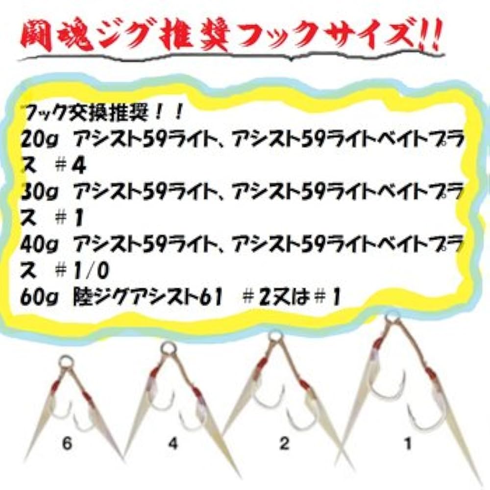 ダミキジャパン　闘魂ジグ　40グラム　セット Amazon.co.jp: DAMIKI JAPAN(ダミキジャパン) メタルジグ ルアー