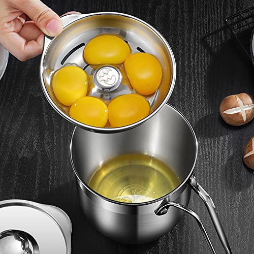Beowanzk Eiertrenner Edelstahl Eigelbtrenner Eiweisstrenner 3teiliges Eitrenner-Set Küche Kochen Backen Assistent Gadget, Küchen Hilfsmittel Backen Werkzeug, Spülmaschinenfest