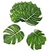 Comius Sharp 45 Pack Foglie di Palma Tropicale Artificiali, Foglie Tropicali Partito Forniture Decorazioni per Hawaiian Luau Party Jungle Beach Tema Barbecue Decorazioni (A)