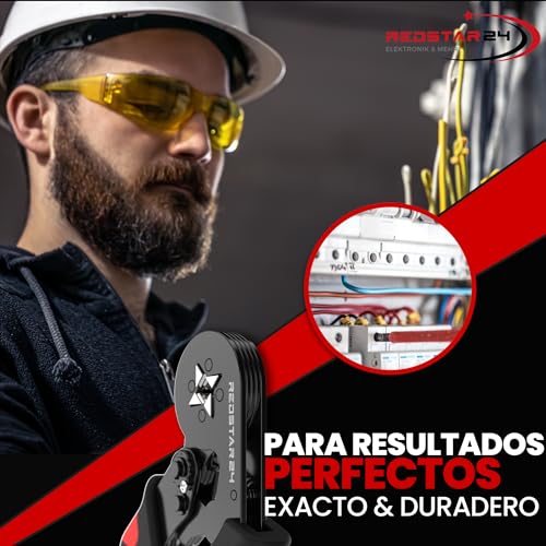 Miniatura 6 de Redstar24 Crimpadora Terminales Eléctricos - Kit De 1800 Punteras Electricas - 0,25-10 Mm - Autoajustables - Alicates Terminales Electricos - Ideal Para Electricistas Y Bricolaje