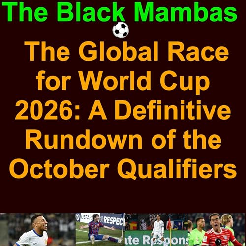 Page de couverture de ⚽️ The Black Mambas of Football and Soccer: The Global Race for World Cup 2026: A Definitive Rundown of the October Qualifiers
