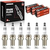 A-Premium Iridium Platinum Spark Plugs Compatible with Suzuki Grand Vitara 2000-2005, XL-7 XL7 2002-2003, Vitara 2004 & Chevrolet Tracker 2001-2004, Pack of 6