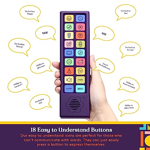 Special-Supplies-AAC-Communication-Device-for-Speech-Therapy-Talker-Buddy-Communication-Device-for-Non-Verbal-Kids-Adults-Autism-Talking-Aids-for-Home-or-School-Travel-Bag-Recording-Option