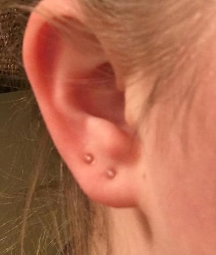 Miniatura 4 de MODRSA Aretes transparentes para la nariz para cirugía de trabajo, aretes de nariz de plástico de 0.71 oz y 0.71 onzas (0.63 oz), 0.71 onzas (0.71